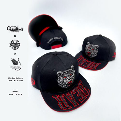3D Sculpture Embroidery bear cap