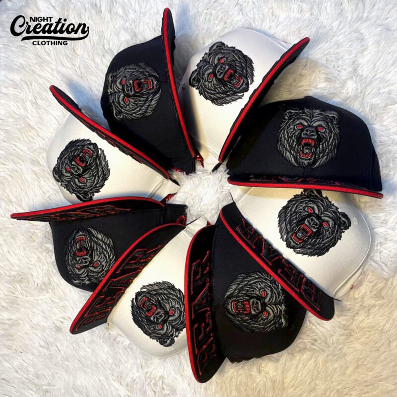3D Sculpture Embroidery bear cap