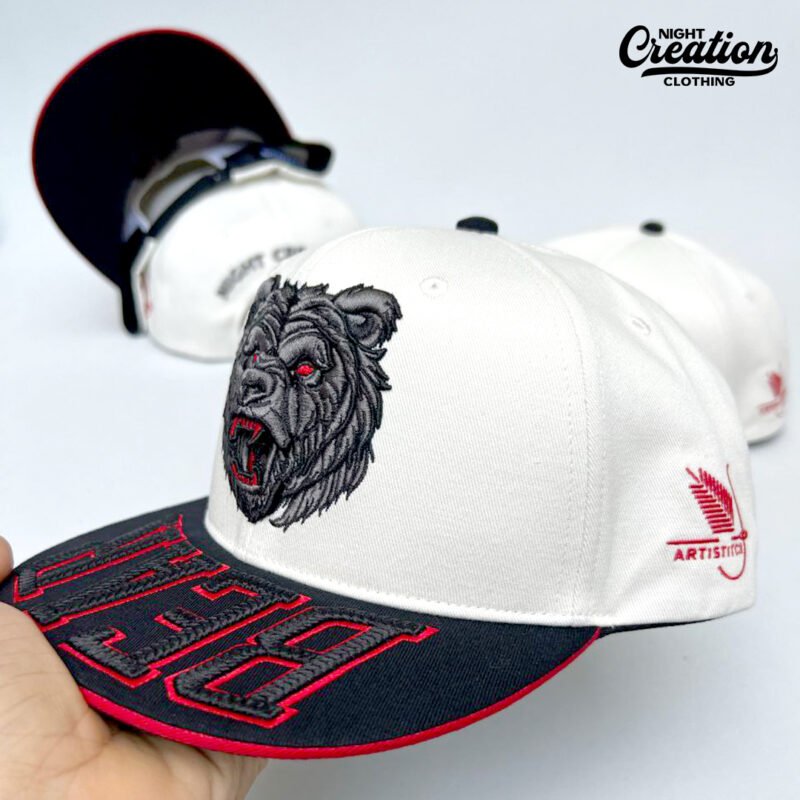 3D Sculpture Embroidery bear cap