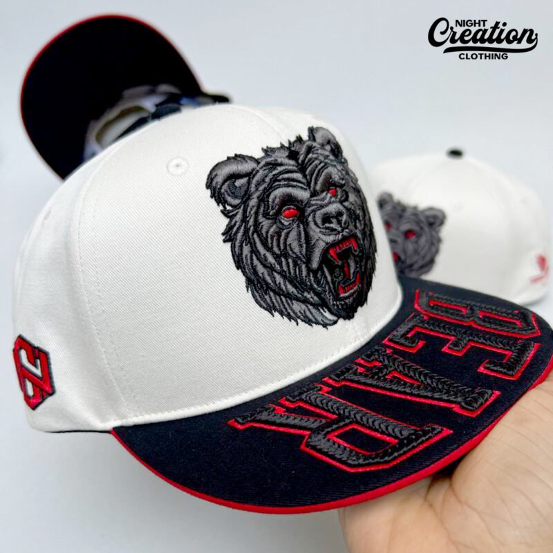 3D Sculpture Embroidery bear cap