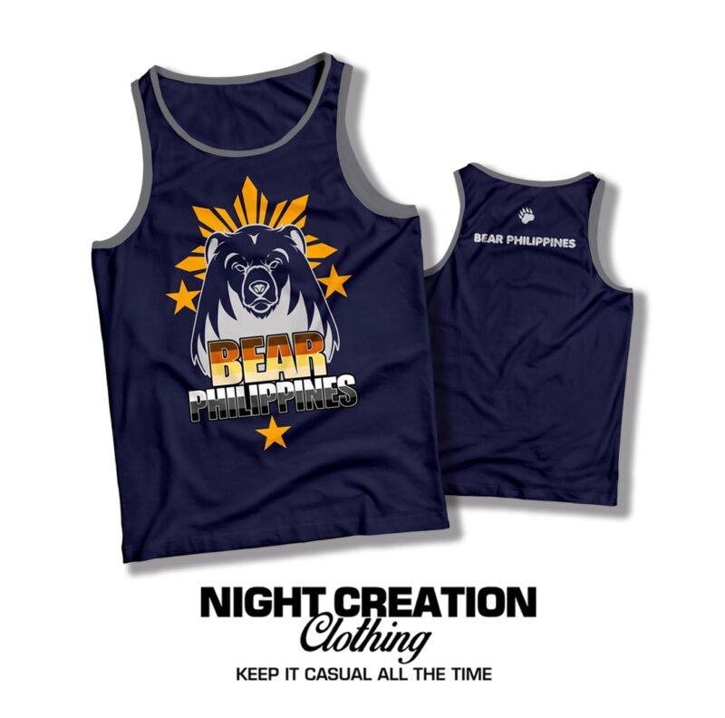 BEAR PHILIPPINES TANKTOPS NAVY BLUE - Image 2
