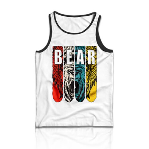 Indian Summer Bear TankTops White