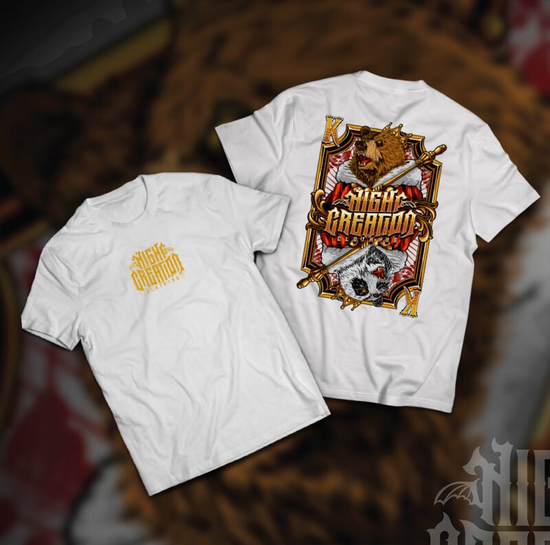 King Panda Bear Shirt White - Image 3