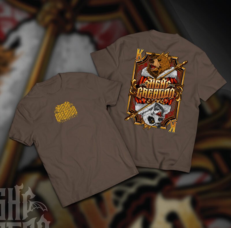 King Panda Bear Shirt Brown - Image 3