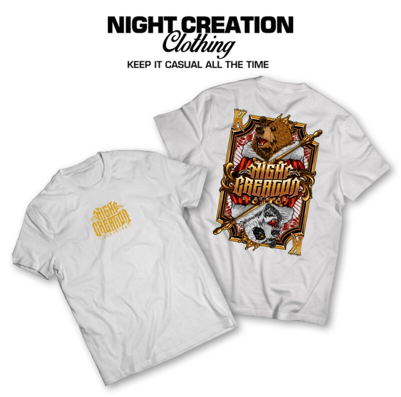 King Panda Bear Shirt White - Image 2