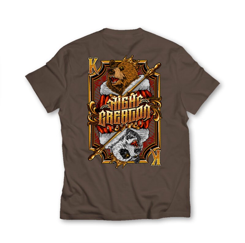 King Panda Bear Shirt Brown