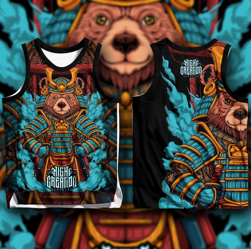 Samurai Bear Micro Mesh Jersey - Image 4